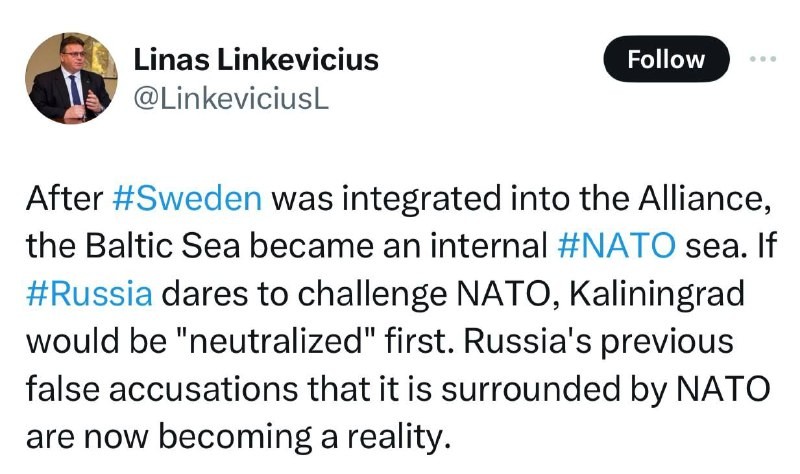 Ambasador Litwy w Szwecji Linkevičius obiecał „neutralizować” Kaliningrad: Po...